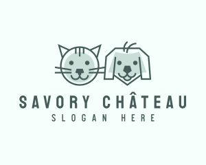 Cat Dog Pet Care logo design