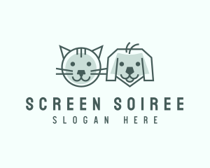 Cat Dog Pet Care logo design