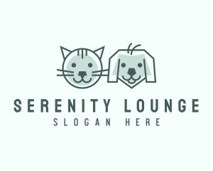 Cat Dog Pet Care logo design