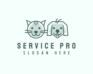 Cat Dog Pet Care logo design