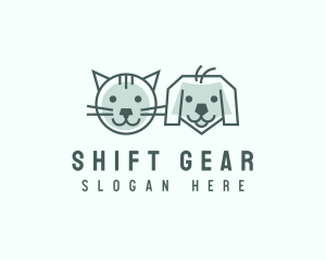 Cat Dog Pet Care logo design