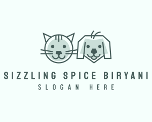 Cat Dog Pet Care logo design