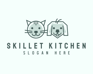 Cat Dog Pet Care logo design