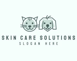 Cat Dog Pet Care logo design