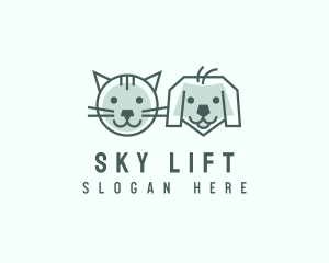 Cat Dog Pet Care logo design