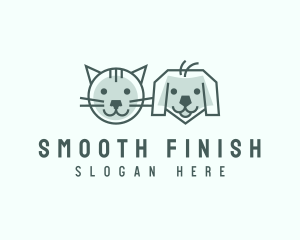 Cat Dog Pet Care logo design