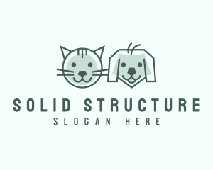 Cat Dog Pet Care logo design