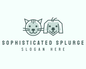 Cat Dog Pet Care logo design