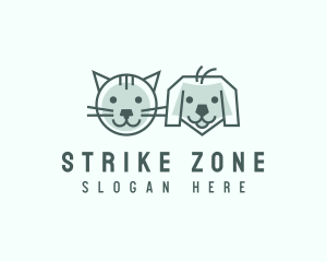 Cat Dog Pet Care logo design