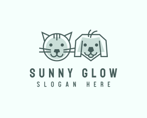 Cat Dog Pet Care logo design