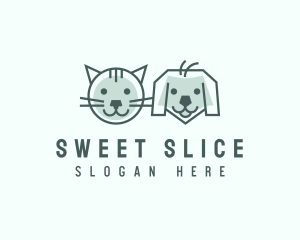 Cat Dog Pet Care logo design