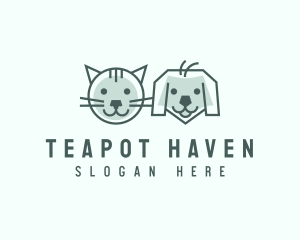 Cat Dog Pet Care logo design