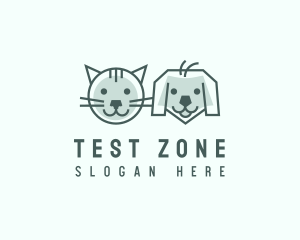 Cat Dog Pet Care logo design