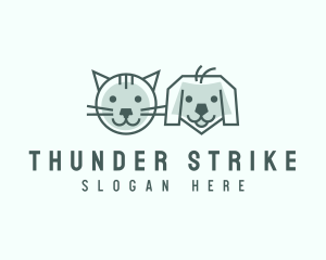 Cat Dog Pet Care logo design