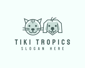 Cat Dog Pet Care logo design