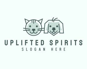 Cat Dog Pet Care logo design