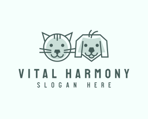 Cat Dog Pet Care logo design