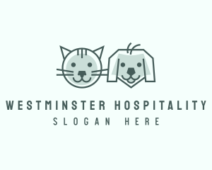 Cat Dog Pet Care logo design