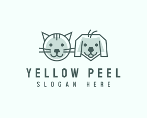 Cat Dog Pet Care logo design