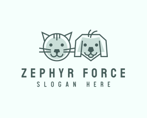 Cat Dog Pet Care logo design