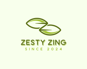 Organic Leaf Letter Z logo design