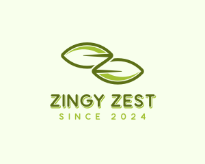 Organic Leaf Letter Z logo design