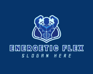 Gym Muscle Trainer logo design