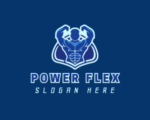 Gym Muscle Trainer logo design