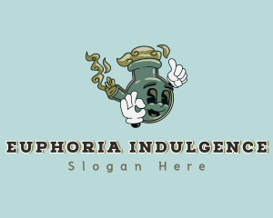 Hippie Marijuana Bong  logo