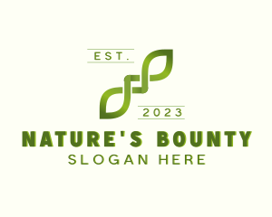 Leaves Farming Nature logo design