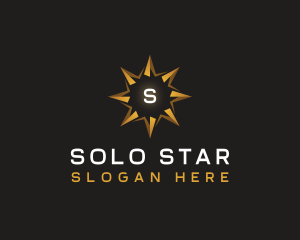 Luxury Star Compass logo design