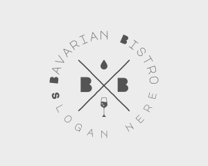 Wine Bistro Bar Restaurant logo design