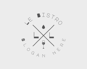 Wine Bistro Bar Restaurant logo design