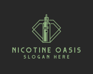 Vape Smoking Badge logo