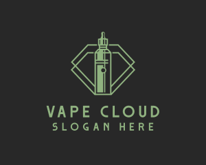 Vape Smoking Badge logo