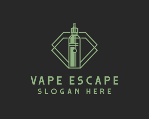 Vape Smoking Badge logo