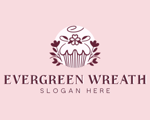 Sweet Cupcake Dessert logo design