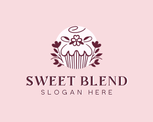 Sweet Cupcake Dessert logo design