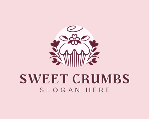 Sweet Cupcake Dessert logo design