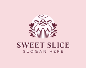 Sweet Cupcake Dessert logo design