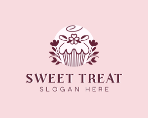 Sweet Cupcake Dessert logo design