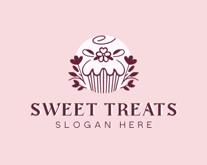 Sweet Cupcake Dessert logo