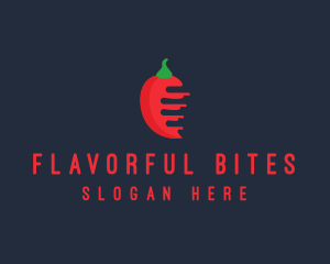 Red Mexican Chili logo design