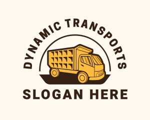 Construction Transport Truck logo design