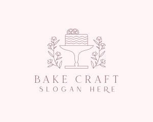 Floral Dessert Cake  logo design