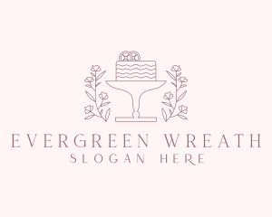 Floral Dessert Cake  logo design