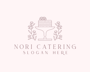 Floral Dessert Cake  logo design