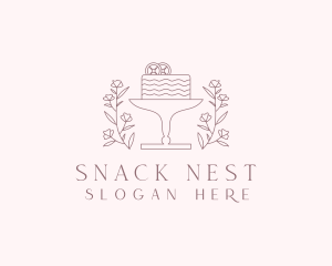 Floral Dessert Cake  logo design