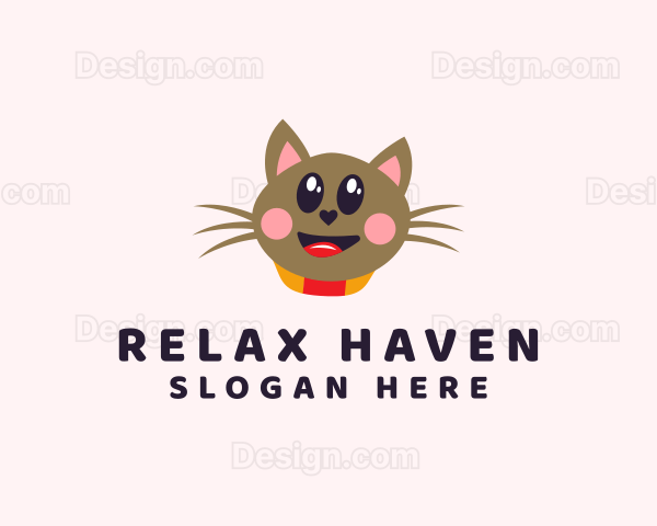 Pet Cat Veterinarian Logo