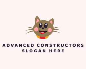 Pet Cat Veterinarian  logo design